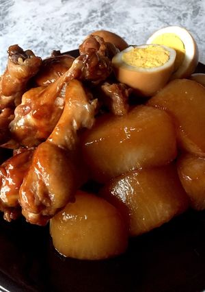 ♪鶏手羽大根の甘辛煮♪-レシピのメイン写真