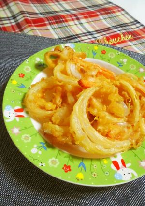 美味しい衣の新玉ねぎの唐揚げ天ぷら！-レシピのメイン写真