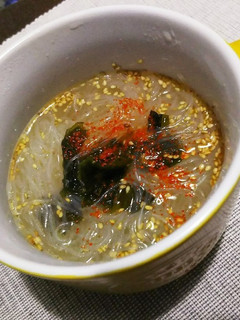 【ズボラ飯】中華春雨スープ-レシピのメイン写真
