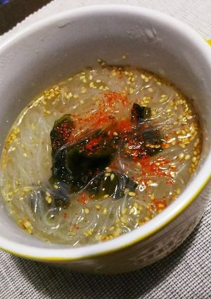 【ズボラ飯】中華春雨スープ-レシピのメイン写真