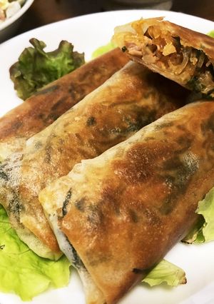 豚キムチーズ☆焼き春巻き-レシピのメイン写真