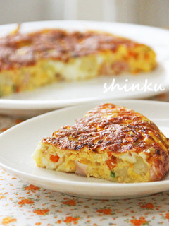 簡単*彩り野菜のスパニッシュオムレツ-レシピのメイン写真