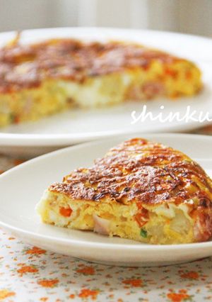簡単＊彩り野菜のスパニッシュオムレツ-レシピのメイン写真