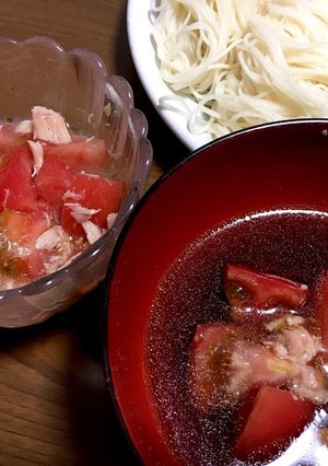 和えるだけ☆トマトツナそうめん-レシピのメイン写真