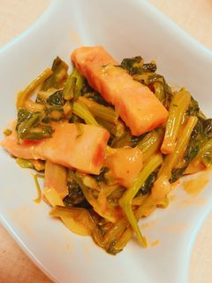 ベーコンとほうれん草のケチャップ炒め-レシピのメイン写真