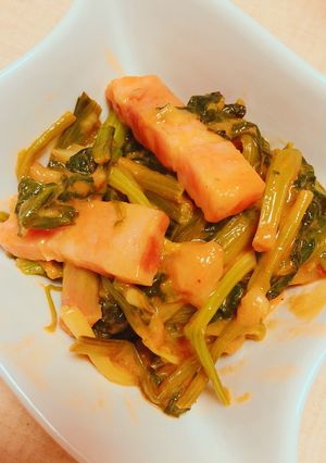 ベーコンとほうれん草のケチャップ炒め-レシピのメイン写真
