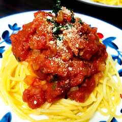超簡単★トマトバジルのパスタ-レシピのメイン写真