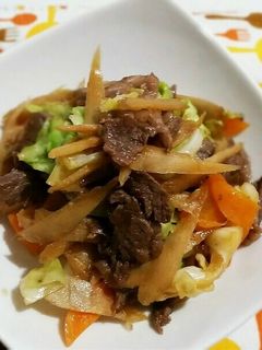 牛肉の野菜炒め-レシピのメイン写真