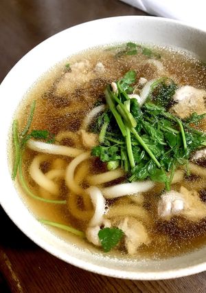 セリと鶏肉のうどん-レシピのメイン写真