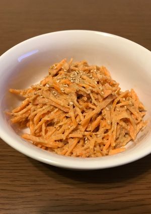 やみつき！簡単！にんじんのゴマ味噌和え★-レシピのメイン写真