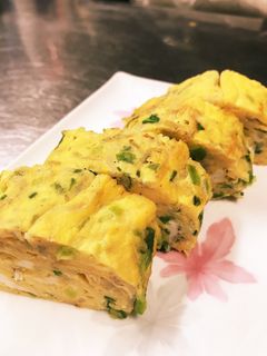 たっぷりネギとしらすのだし巻き玉子♪-レシピのメイン写真