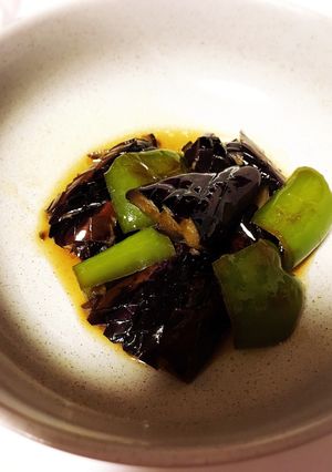 【簡単】胡麻油香る茄子とピーマンの煮浸し-レシピのメイン写真
