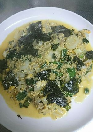 葉玉ねぎとサバ缶の卵とじ-レシピのメイン写真