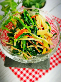簡単!ほうれん草とカニかまのごまだれ和え-レシピのメイン写真