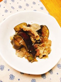 豚肉とナスの甘辛炒め-レシピのメイン写真