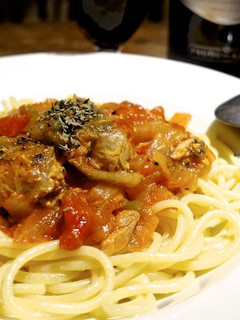サバ缶&トマトのパスタ【簡単おいしい!】-レシピのメイン写真