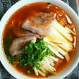林檎と豚バラ、セロリで辛ラーメン!