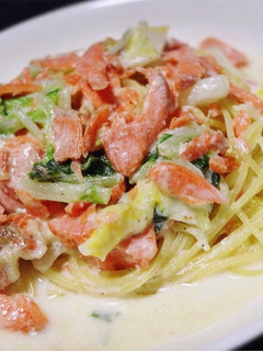 鮭と白菜のクリームパスタ-レシピのメイン写真