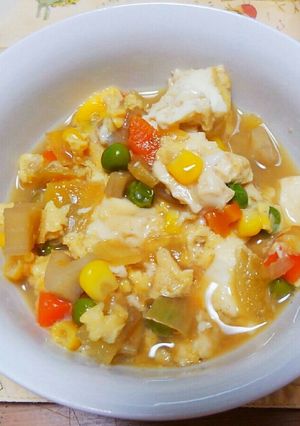 ヘルシー!簡単!炒り豆腐-レシピのメイン写真
