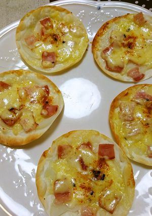 オーブントースターde餃子の皮のピザ♪-レシピのメイン写真