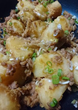 ひき肉とじゃがいも炒め-レシピのメイン写真