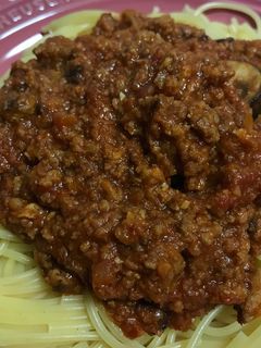 残ったハンバーグでミートソース-レシピのメイン写真