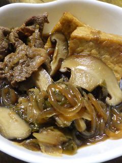 焼豆腐と牛肉のすき焼き風煮物-レシピのメイン写真