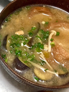茄子と油麩の味噌汁-レシピのメイン写真