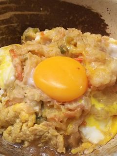 簡単・かき揚げ煮込み卵とじ丼-レシピのメイン写真