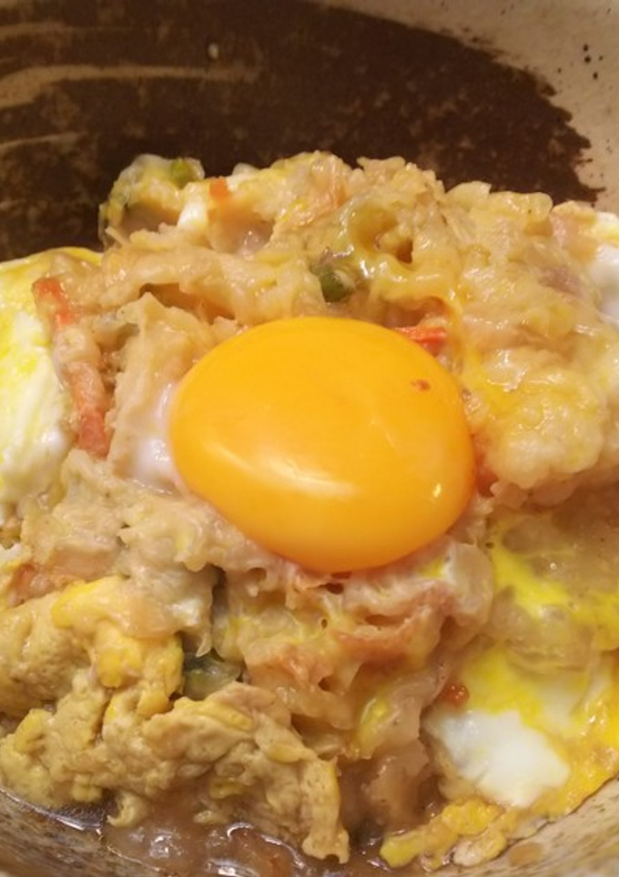 簡単・かき揚げ煮込み卵とじ丼-レシピのメイン写真