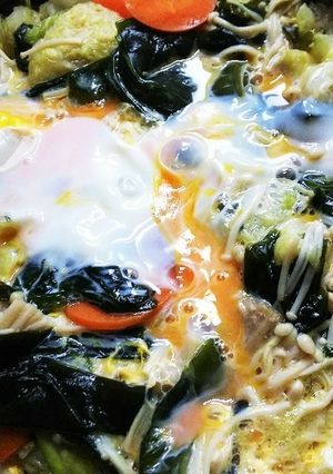 *春キャベツとえのきの簡単卵とじ*-レシピのメイン写真