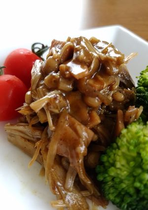 食物繊維たっぷり☆ごぼうえのきハム炒め-レシピのメイン写真