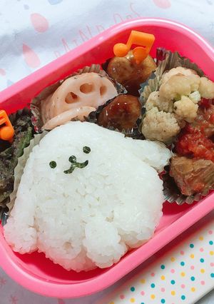 すみすみもふたんキャラ弁-レシピのメイン写真