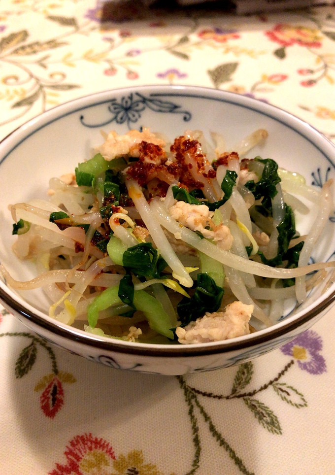 もやしと青梗菜のピリ辛和え-レシピのメイン写真