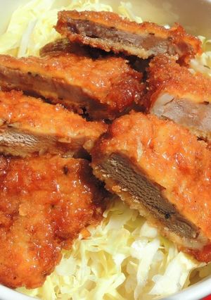 キャンプに！ 簡単ミニソースカツ丼-レシピのメイン写真