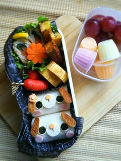 キャラ弁 ワンコのロールサンド弁当-レシピのメイン写真