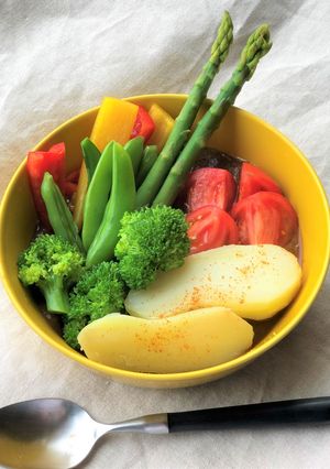 旬の野菜を食べよう！ カレーホットサラダ-レシピのメイン写真