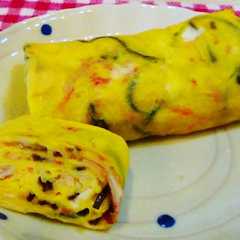 塩昆布とかにかまの卵焼き-レシピのメイン写真