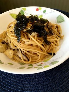 韓国海苔とニンニクのパスタ-レシピのメイン写真