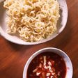 辛らーめんでトマトチーズつけ麺