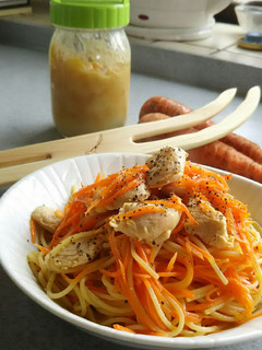 塩レモンでさっぱり♪ささみと人参のパスタ-レシピのメイン写真
