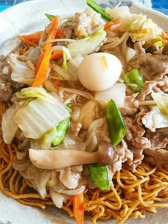 生ラーメンで☆あんかけ焼きそば-レシピのメイン写真