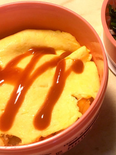 簡単オムライス丼弁当-レシピのメイン写真
