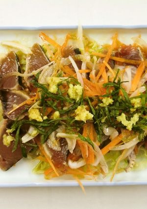 爽やか☆かつおのたたきドレッシング風味-レシピのメイン写真