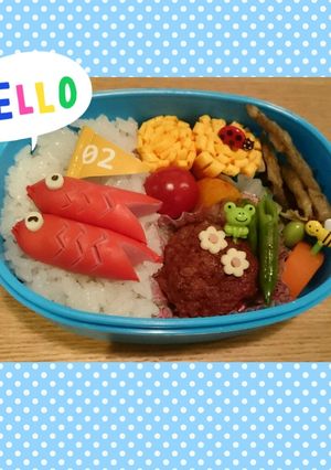 こどもの日☆こいのぼりのキャラ弁❤-レシピのメイン写真