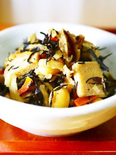 五目ひじきミックス蒸し大豆高野豆腐の煮物-レシピのメイン写真