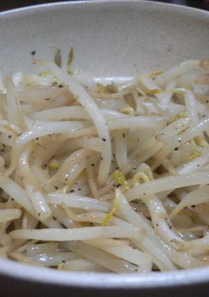 パパの即席・もやしの炒め物-レシピのメイン写真