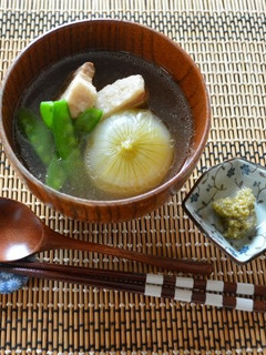 *丸ごと新玉ねぎと豚肉のほっこり汁*-レシピのメイン写真