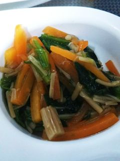 簡単 幼児食☆ほうれん草のなめ茸和え-レシピのメイン写真