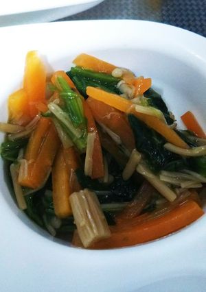 簡単 幼児食☆ほうれん草のなめ茸和え-レシピのメイン写真